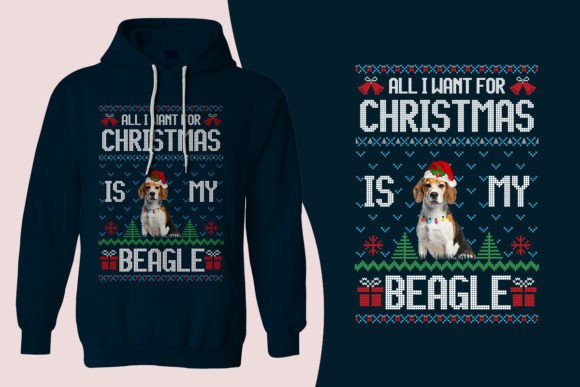 Beagle Dog Ugly Christmas Sweater Design