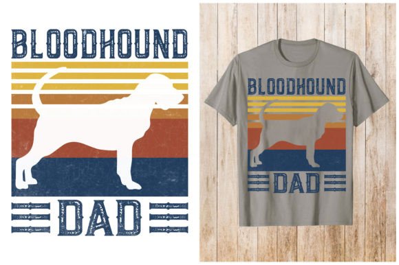 Bloodhound Dad Dog T-shirt