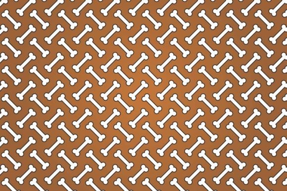 Brown Dog Bone Pattern Background