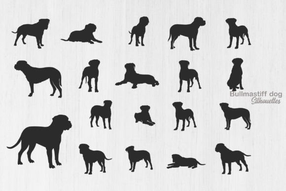 Bullmastiff Dog Silhouette