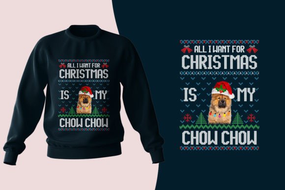 Chow Chow Dog Ugly Christmas Sweater