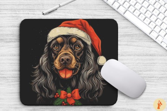 Christmas Cocker Spaniel Dog Mouse Pad