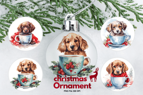 Christmas Tree Ornament Dog Watercolor: A Designer's Review
