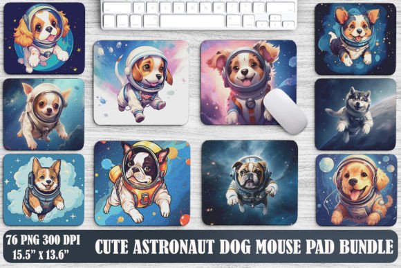 Cute Astronaut Dog Mouse Pad Design: Practical Embroidery Review