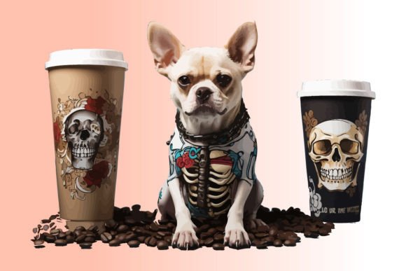 Dog Coffee Loves PNG