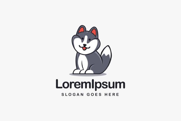 Fat Cute Siberian Husky Dog Logo: A Designer's Review
