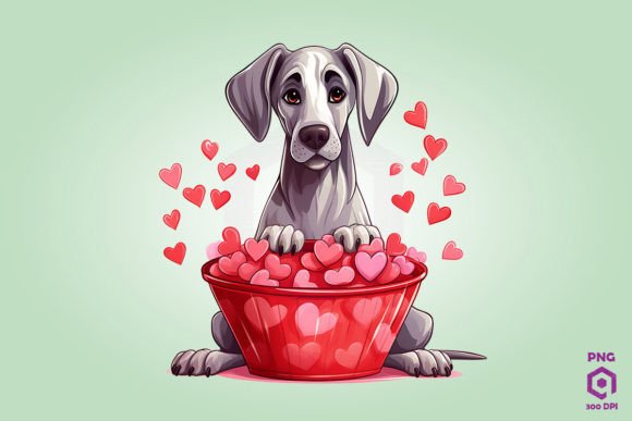 Great Dane Dog in Hearts Basket – A Designer's Review