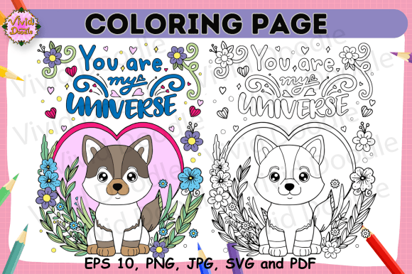 Insight on Inspiration. Dog Coloring Page 615