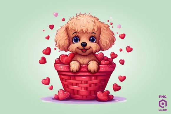 Poodle Dog in Hearts Basket: Embroidery Project Review