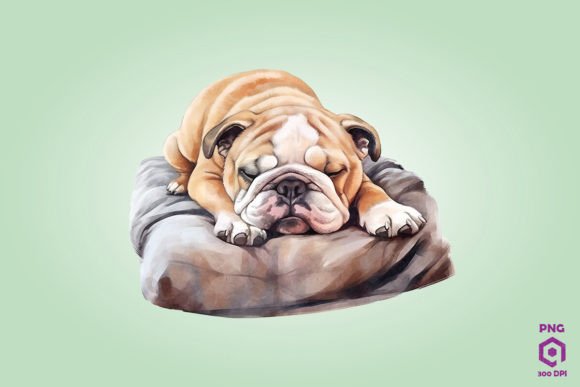 Sleeping Bulldog Dog: A Designer’s Honest Take on an Embroidery-Ready Graphic