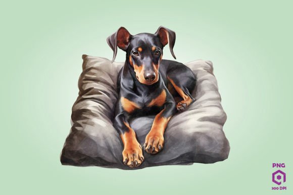 Sleeping Doberman Pinsche Dog 1: An Embroidery Designer's Review
