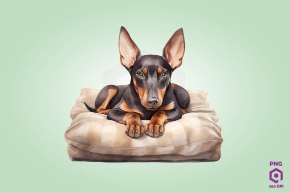 Sleeping Doberman Pinsche Dog – A Designer's Review