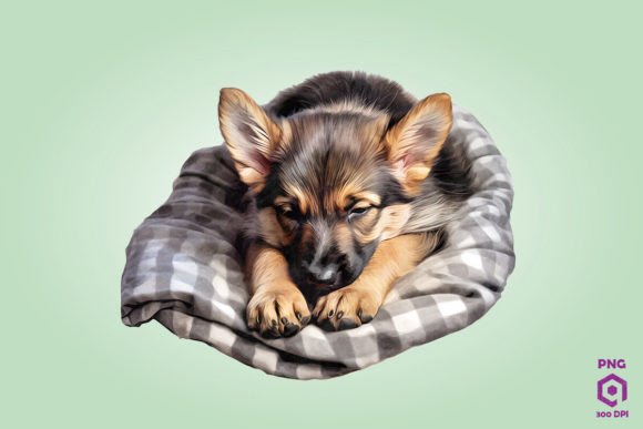 Sleeping German Shepherd Dog 1 Design Review