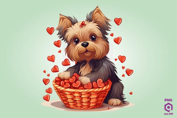 Yorkshire Terrier Dog in Hearts Basket Review